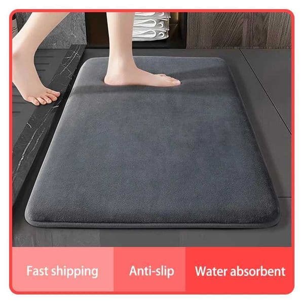 Super Absorbent Floor Mat Super Absorbent Bath Mat Super Anti Slip Coral Velvet Bathroom Floor Mat Door Mat Bathroom Mat BadmatJ260514