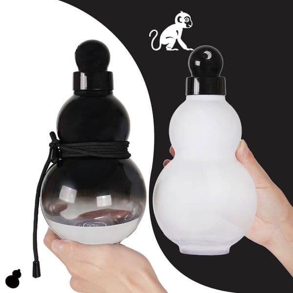 950ML Gourd Shaped Water Bottle Sports Plastic Drink bottle with Carry Strap Direct for Hiking Camp 260512