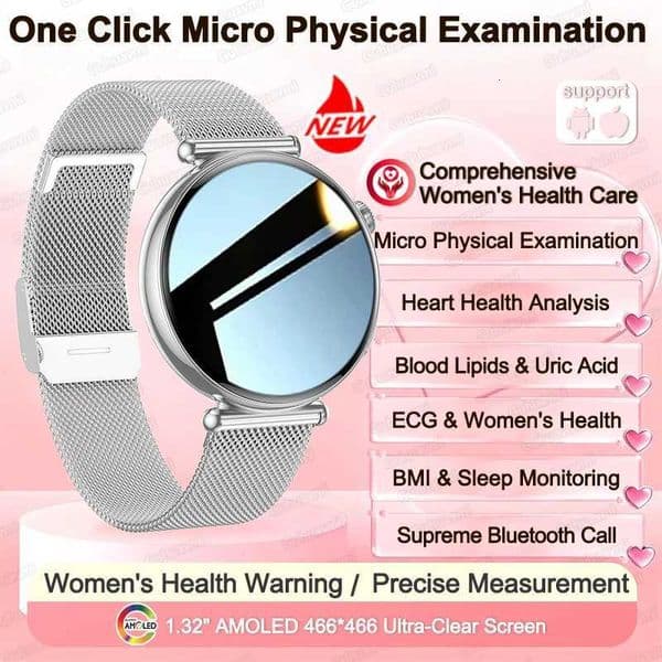 NEW One Click Micro Physical Examination Wen SmartWatch Wens Health Care Intelligent ECG Health Analysis Smart WatcheJ260514