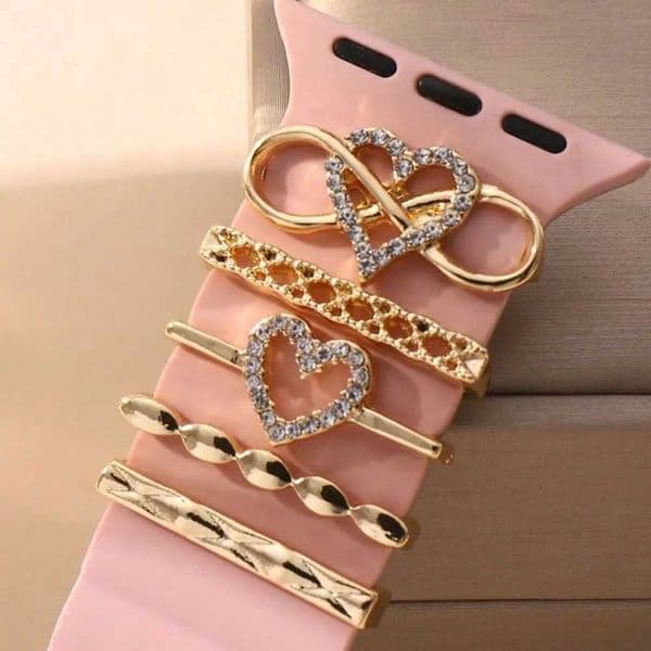 Jewelry Metal Chs Watch Band Decoration Ring For Diamond Ornament For iwatch Bracelet Silicone Strap AccessoriesJ260514