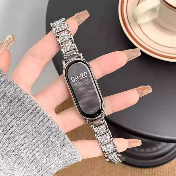 Metal fl diamond strap suitable for Xiai Band 8 Pro/9Pro8/8NFC/9/9NFC/10/10NFCFor Mi band 3/4/5/6/7 For Redmi Watch5/4J260514