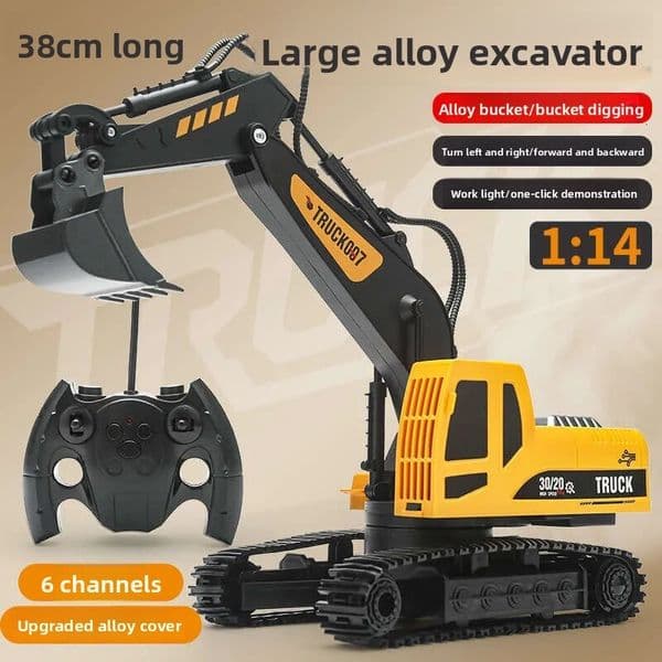 Rc Crawler Large Alloy Car For Boys, Engineering Vehicle, Digger Remote radio control car Control Car, Excavator Toy Drift Car