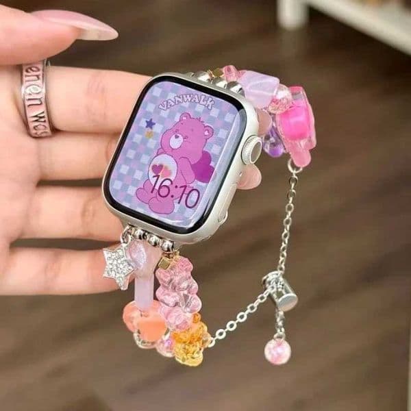 Bear gummy strap cpatible with 38/40/41/42/44/45/46/49mm cpatible with Watch strap tra/Se10/9/8/7/6/5/4/3/2/1J260514