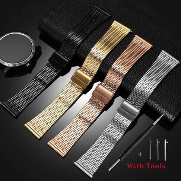 High Quality Stainless Steel Milanese Watch Strap Replacement for 20mm 22mm Universal Quick Release Waterproof Watch BandJ260514