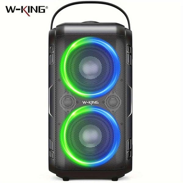 W-KING 80W RMS Party Portable Speakers Bluetooth Wireless Boombox/4 Drivers2404 Woofer Huge 105dB Sound Large Speaker S260513