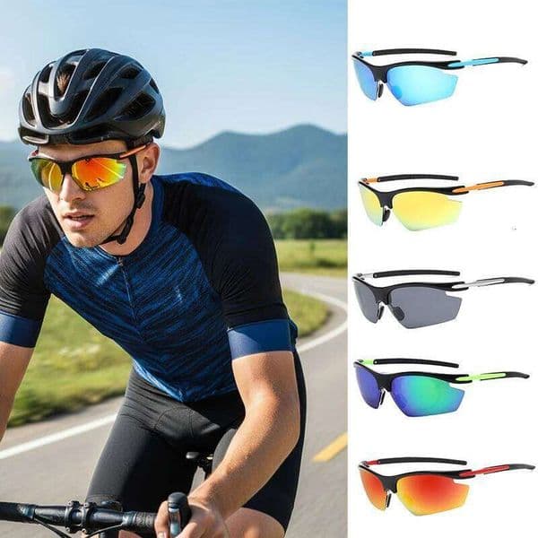 New Fishing Outdoor Sports Glasses With Myopia Windproof Cycling Sunglasses 19222 26W0514
