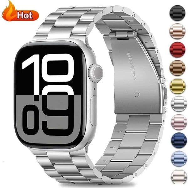 Stainless Steel Strap for Watch tra 3/2 Band 46mm 49mm 40 44 42mm 41 45mm Bracelet IWatch Series 11 10 9 8 7 SE 6 5 4J260514