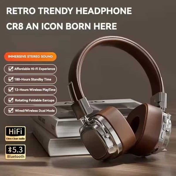 2025 New 53 Foldable Wireless Bluetooth Headsets Headset Gamer Choice Retro Over Ear Headphones DJ Stereo Sounds Bluetooth Z260514