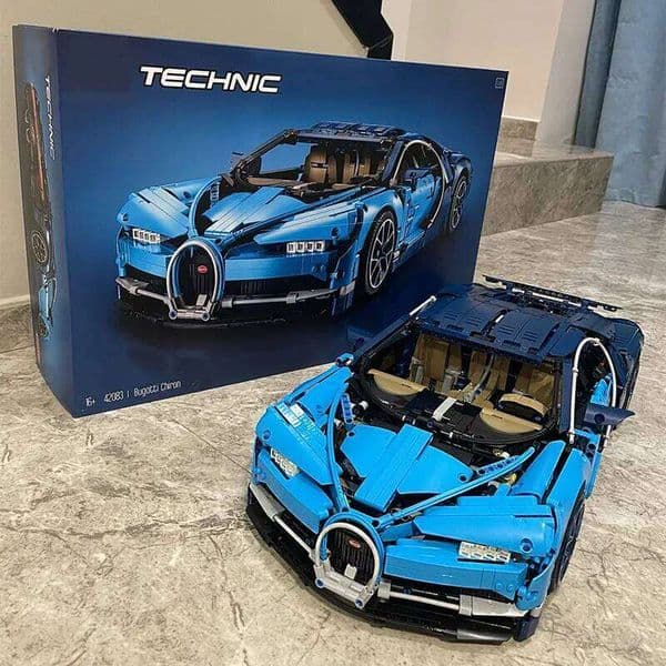 Technical 3599Pcs 1:8 Blue Chirons Racing Car Building Blocks 42083 Super Sports Vehicle Assemble Toys Gifts For Kids Boy Adult 26L0514