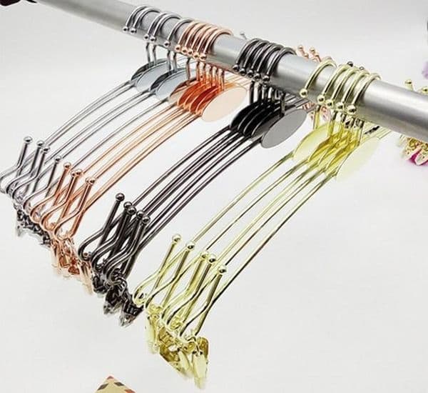 Hangerworld Most Popular Chromed Metal Lingerie for BraUnderwearBra Hanger Underwear with Big Hook LLFA Tax Duty Free HJ