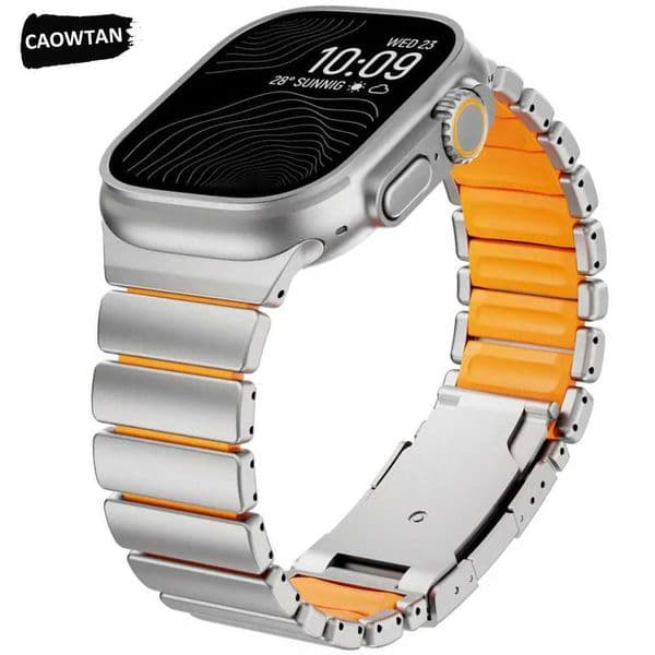 Strap for Watch tra 3/2 49mm 46mm 45mm 44mm 42mm Titanium Silicone Band Luxury Bracelet for Iwatch Series 11 10 9 8 7 SEJ260514