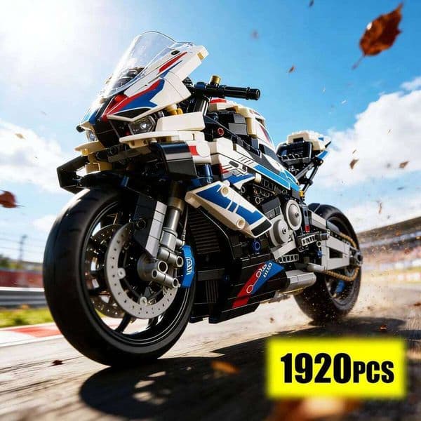 M1000RR Motorcycle Building Blocks (1920 PCS) Technic Series Simulation Model Ornament Assembly Educational Toy Gift for Boys 26L0514