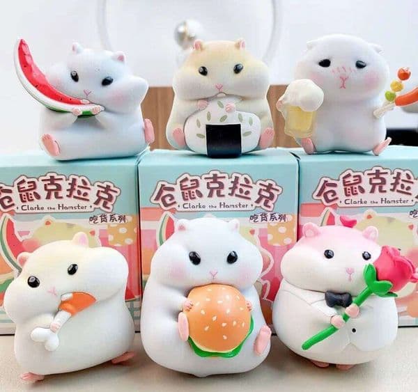 In Stock Clark The Hamster A Cute Foodie Mouse Blind Box Kawaii Mini Figure Perfect Desktop Decoration Birthday Gift For Girls W260514