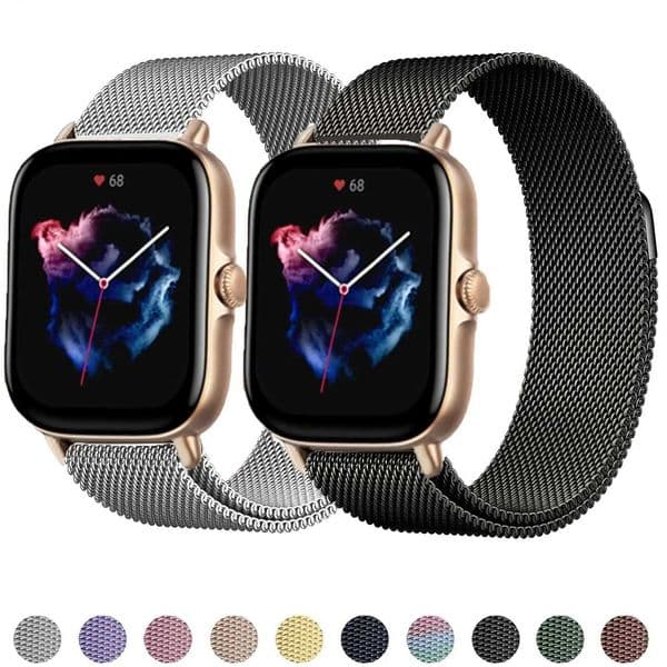 20/22mm watch strap For Amazfit GTS/2e/GTS2/GTR 3/3 Pro 42mm/47mm/stratos 2/3 Magnetic loop huawei watch 3 Bracelet Amazfit bip X260514