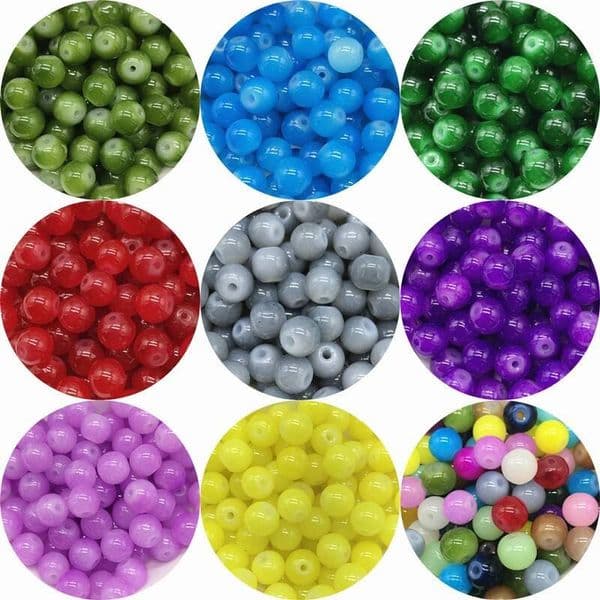4Mm 6Mm 8Mm 10Mm Glass Round Shape Loose Spacer Beads For Jewelry Making DIY Charms Bracelet Necklace Accessories