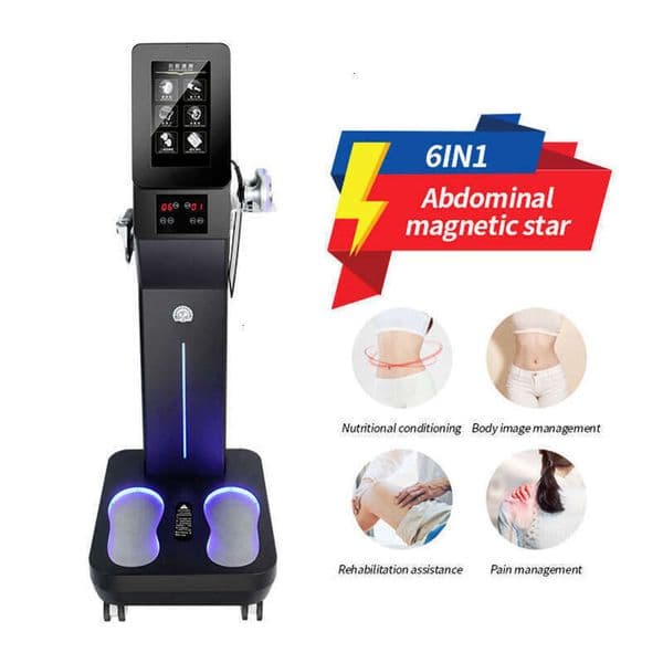 6 In 1 Abdominal Magnetic Star Microcurrent Therapy Stimulate Acupoints Lymphatic Drainage Detoxification Body Slimming Fat Dissolving Skin Firming Machine