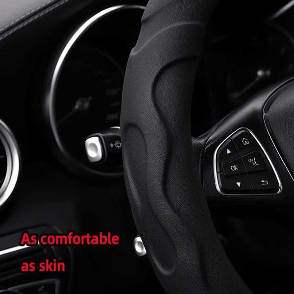 1 Artificial Lamb Skin Sense Three-dimensional Styling Sports Car Steering Wheel Cover Fits 145-15 Inches 37-38CM T260514TXZS