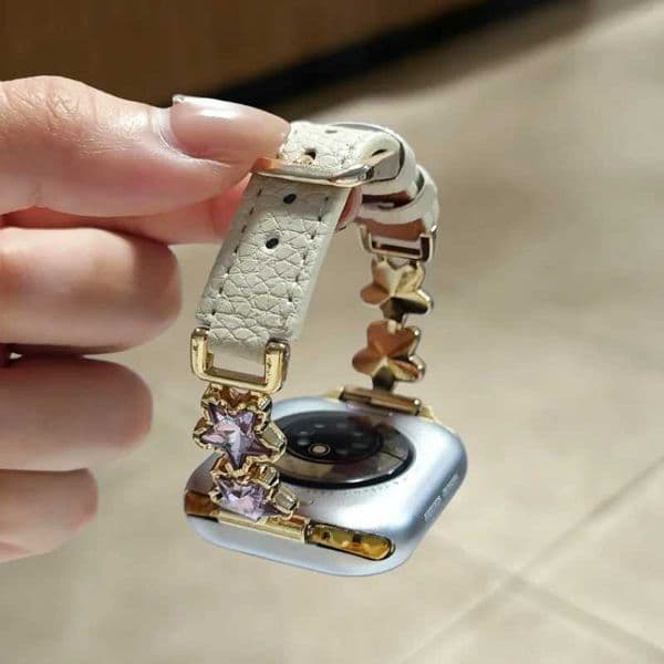 1 simple and luxurious strap cpatible with iWatch strap 38mm 40mm 41mm 42mm 44mm 45mm 49mm fashionable handmade strapJ260522