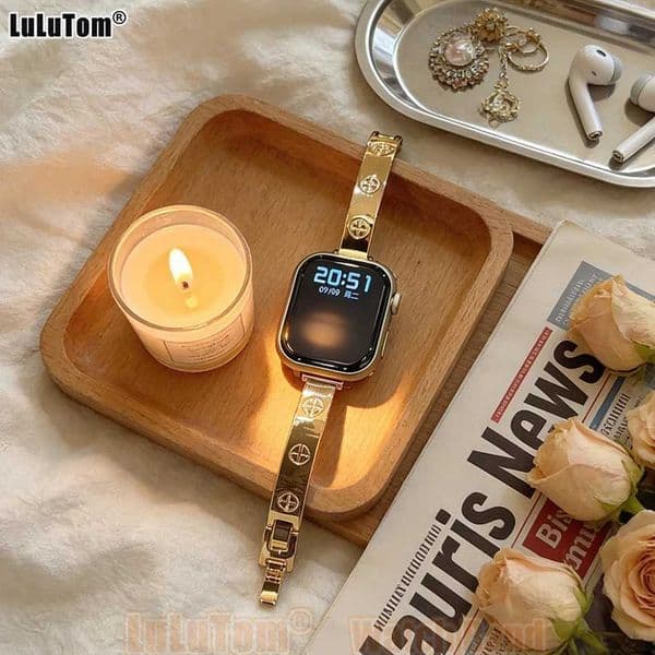 Slim Bands For Watch 38 40 41 42 44 45 46 49mm Wen Thin Bracelet Copper Strap iWatch Series 11 10 9 8 7 6 5 4 3 SE traJ260514