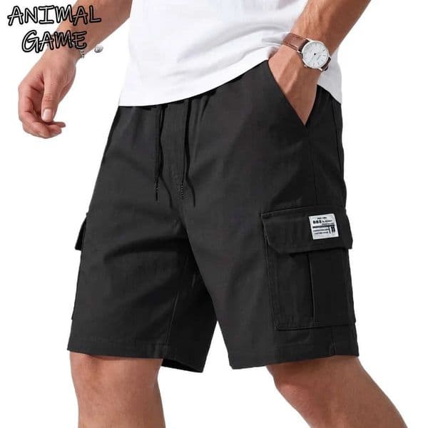 Summer Casual Bermuda Short Pants Sportwear Cargo Knee Pants Jogging Gym Man Multi-Pocket Short Work Pants Tactical Shorts Men H260514