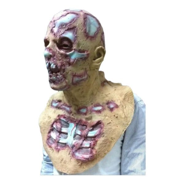 2026 Halloween Prop Walking Dead Latex Mask Full Head Horror Zombie Masks Costume Party Decoration Free Shipping 02