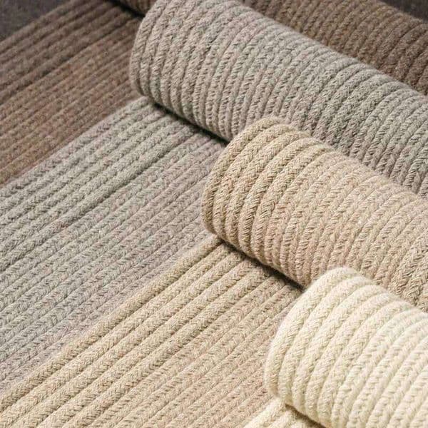 100% Wool Living Room Nordic Luxury Woven Floor Mats Solid Color Handmade Children's Bedroom Carpet Large Area Rugs W260514