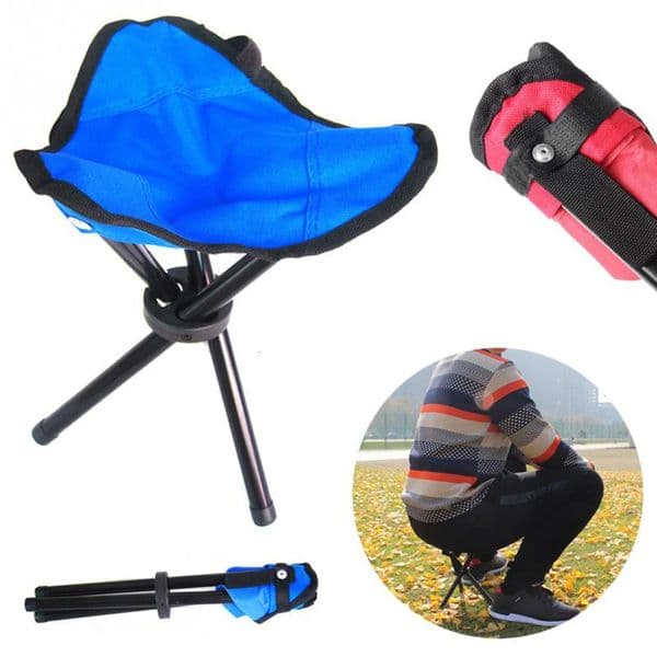 Outdoor Leisure Portable Folding Chair ThreeLegged Stool Camping Travel Picnic Activitie Fishing Accessorie Small 260513