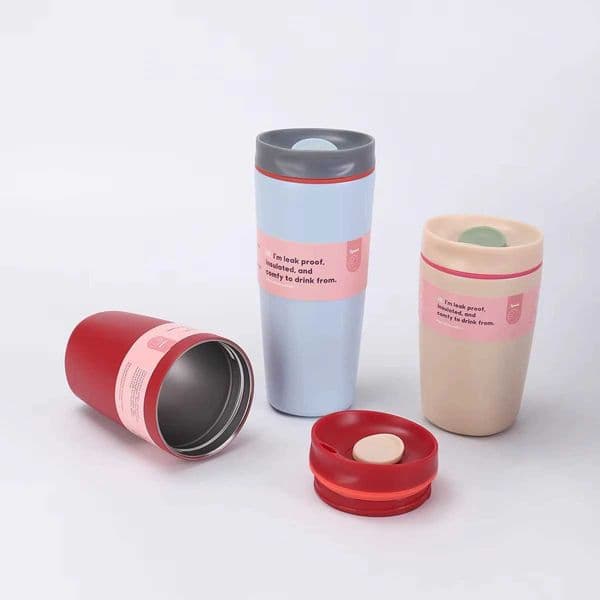 600ml Coffee Cup Tumbler with Lid Vacuum Stainless Steel Thermos Insulated Water Bottle Leak-Proof Keep Drinks Hot ColdT260514