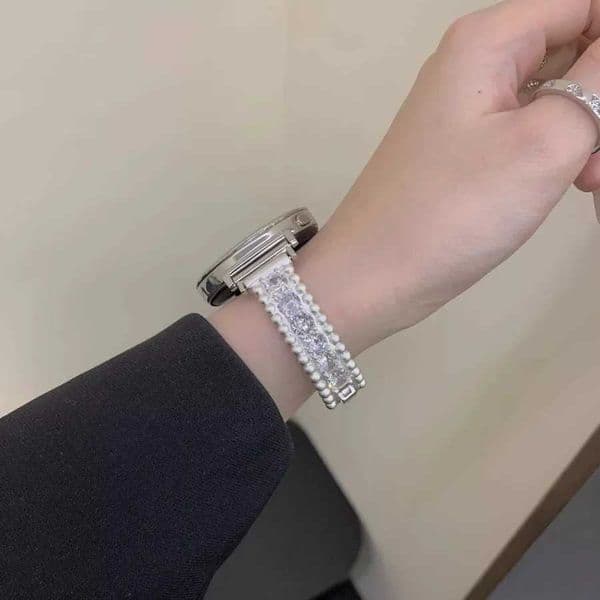 Luxury Sparkling Zircon Fl Diamond Handmade Watch Strap for GT5/GT5 Pro/GT4/GT2/3/4 22mm/20mm/18mmJ260514