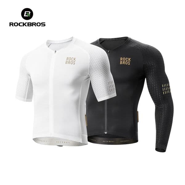 ROCKBROS Summer Cycling Jersey Short Sleeve Shirt Lightweight Reflective High Elastic Breathable Jersey Men MTB Cycling Clothing 260512