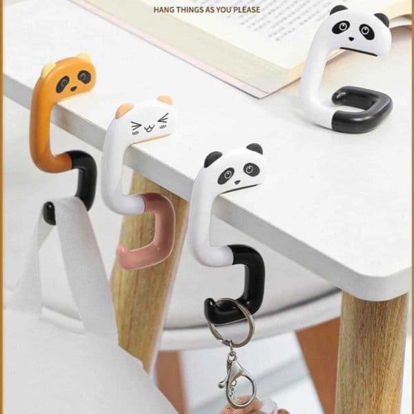Upgrade Travel Table Purse Bag Hooks Portable Plastic Bag Cute Animal Hook For Hanging Decorative Wall Hanger Holder Handbag Hanger Tax Duty Free HJ