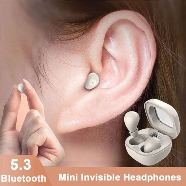 Mini Sleep Headphones Wireless Bluetooth Headset HiFi Stereo Invisible Earbuds Hidden In Ear Sports Earphones For Smartphone W260514