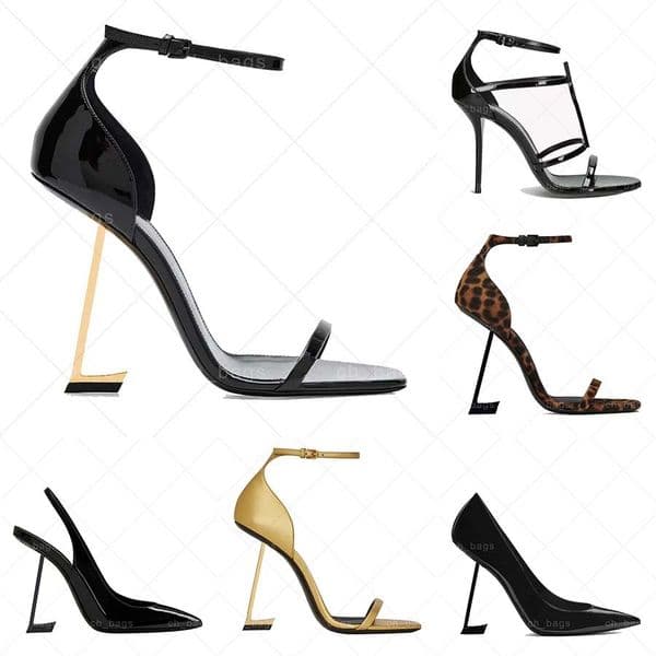 Women Dress Shoes Designer High Heels Sandals Opyum Pumps Stiletto Brand Heel Leather Suede Open Toes Party Wedding Office Woman Sneakers Size 35-42