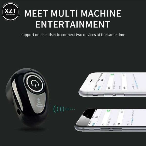 New Invisible Ture Wireless Earphone Noise Cancelling Bluetooth Headphone Handsfree Stereo Headset TWS Earbud With Microphone W260514