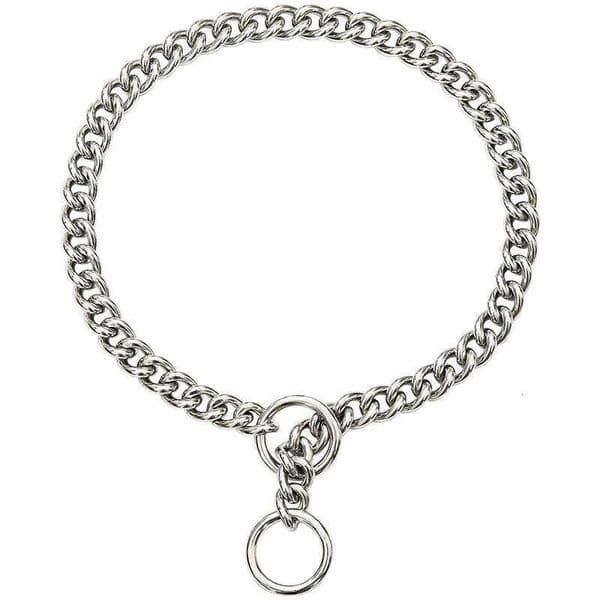 Durable Silver Dog Chain Stainless Steel Choke Cuban Link Necklace Pet Training Collar for Small Medium Large Dogs Pitbul J260514