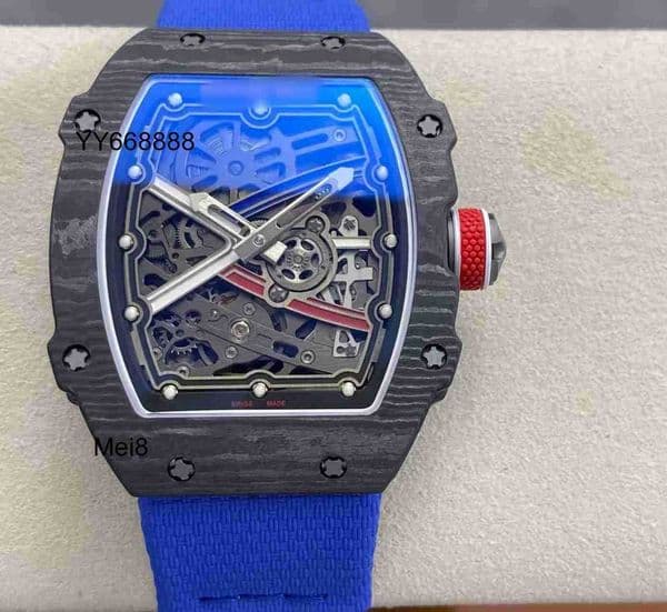 Luxury watch Limited Edition R M 6702 Automatic Mechanical watch UltraThin 7.8mm Tourbillon Hollow Ceramic Case Sapphire Crystal Mirror waterproof watch Mei59WH