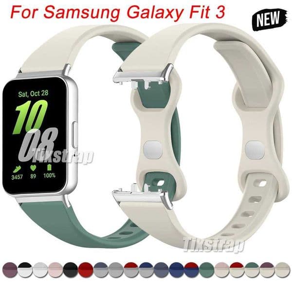 Thin Silicone Strap for Galaxy Fit 3 Band Solid Color Strap Bracelet for Galaxy Fit 3 Soft Rubber Bracelet BandJ260514