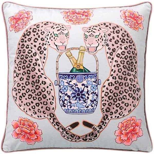Luxury Designer room Decor Retro Leopard Luxury S Procleain Print Cushion Case Velvet Decorative Cover For Sofa 45X45 50X50 60X60 Home Decor 10
