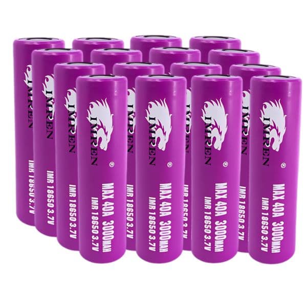 High-Capacity IMREN 18650 Lithium-Ion Batteries - 3000 mAh / 40 A Rechargeable battery for Flashlights & Appliances