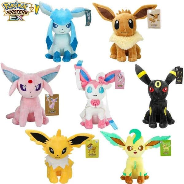 Eevee Evolution Sylveon Umbreon Espeon Sylveon Glaceon Jolteon Plush Toys Plush Toys Stuffed Animals Peluche Dolls Gifts L260515R0HG