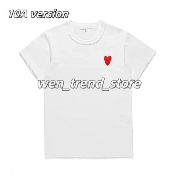 commedesgarcon T Shirt Red Love Hear Tees Mens Womens Play Couple T Shirt Casual Short Sleeve Summer Comme De Garson T Shirts Streetwear Hip Hop Tops bb5