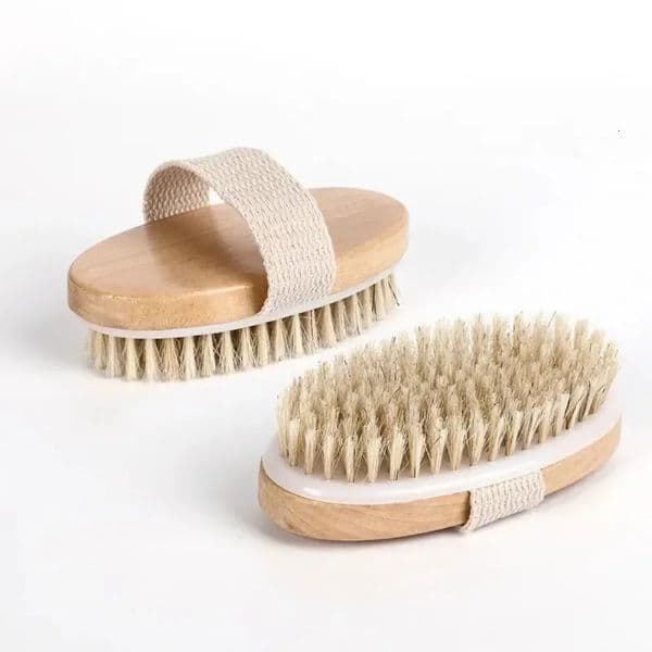 Dry Brushing Tool Natural Bristle Body Massage Brush for Anti Cellulite Exfoliating Dead Skin Remover Blood Circulation 260515