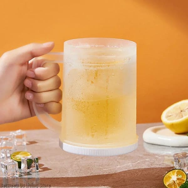 Quick Freezing Double Layer Ice Mug Beer Cup Translucent Glasses No Leakage No Dilution for Summer Home 260514