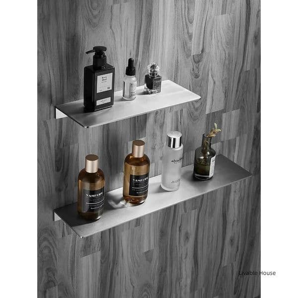 304 Stainless Steel Bathroom Storage Rack Brushed Chrome Shower Rack Corner shelf 20/30/40/50cm Multifunctional Bathroom Hardwa 260513
