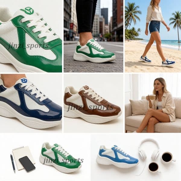 Designer Americas Cup Sports Casual Shoes Men Women Patent Leather And Technical Fabric Runner Flat Sneakers Black White Blue Red Rubber Sole Outdoor Brand Trainers