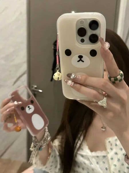 Adorable Easy Bear Phone Case For iPhone 17 Air 16 E 15 14 13 12 11 Pro ProMax Plus Mini XXS XR XSMAX Anti-drop Bumber Cover C260515