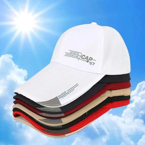 2024 Fashion Line Baseball Cap For Men Sports Cap Hat Fish Outdoor Long Visor Brim Shade Snapback Sun Hat Womens Summer Hat C260515