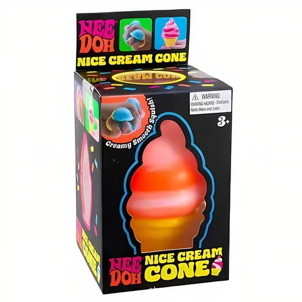 Sensory Fidget Toy Needoh Nice Cube & Dippin Dazzler Mini Squeeze Ball Gift Box Squishy Stress Relief Anxiety Relief Daily Work Decompression for Kids Adults
