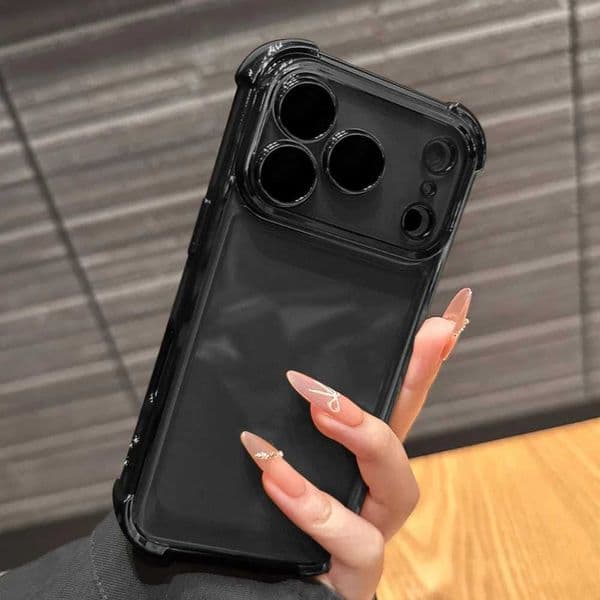 Luxury Buffer Impact Shockproof Plating Transparent Phone Case For iPhone 17 16 15 14 13 12 11 Pro Max Plus Air Clear Back Cover C260515