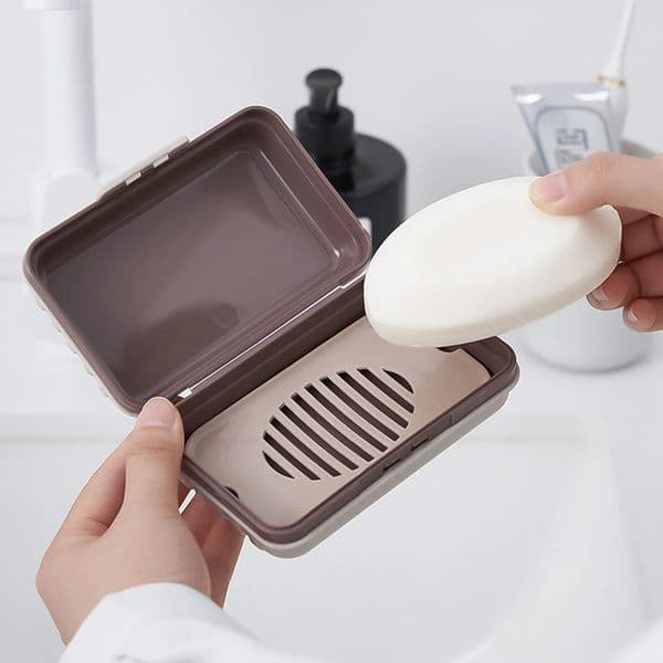 Portable Bathroom Soap Dish With Lids Plastic Soap Box Keeps Soap Dry Outdoor Traveling Leakproof Soap Dish Organizer Home Use 260514